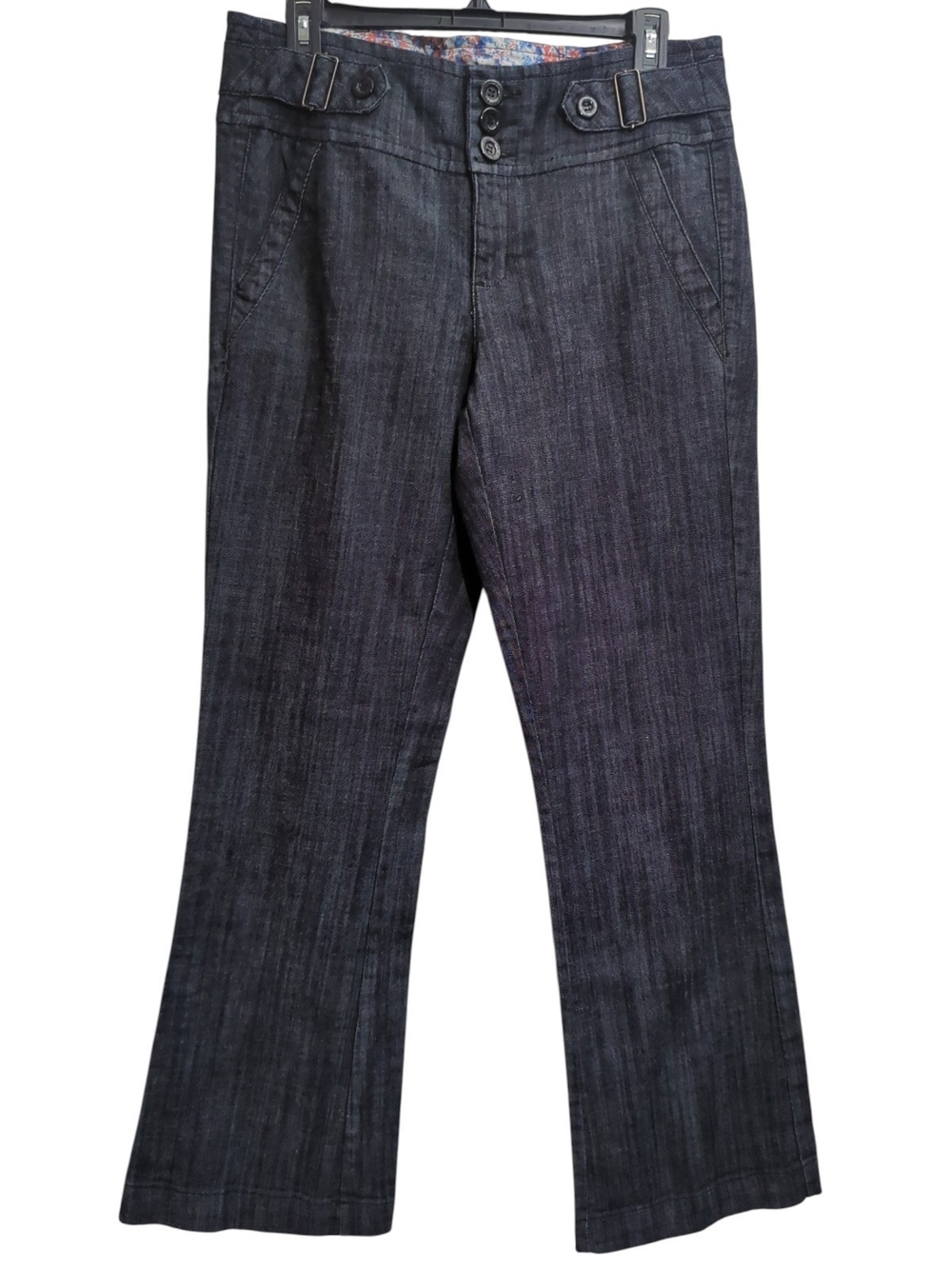 one 5 one Women's Dark Gray Flare Jeans